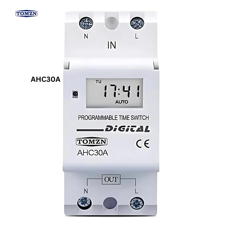 AHC30A.png TOMZN AHC30A Weekly Programmable Digital TIME SWITCH in Pakistan - Image 1