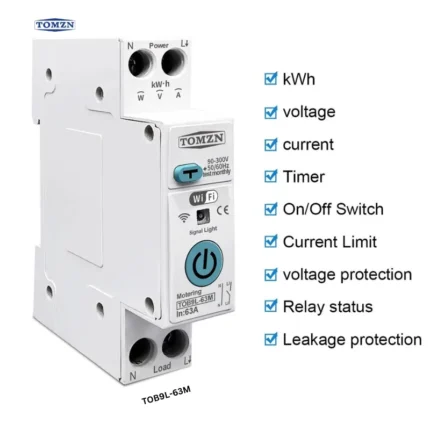 TOMZN TOB9L-63M WiFi Smart Breaker 63A